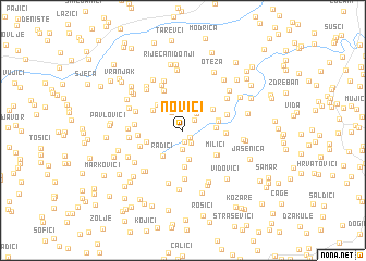 map of Novići