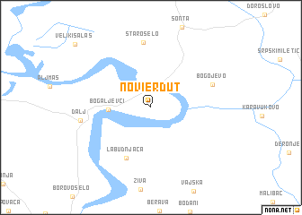 map of Novi Erdut