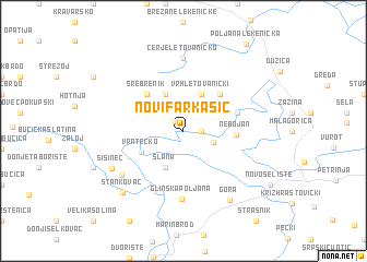 map of Novi Farkašić