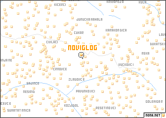 map of Novi Glog