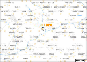 map of Novillard