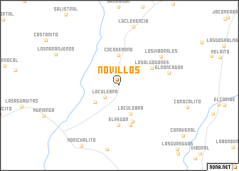 map of Novillos