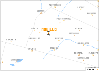 map of Novillo