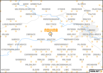 map of Novina