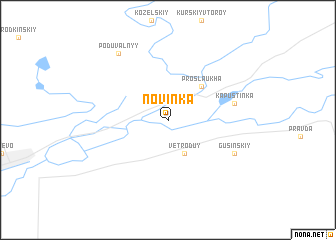 map of Novinka