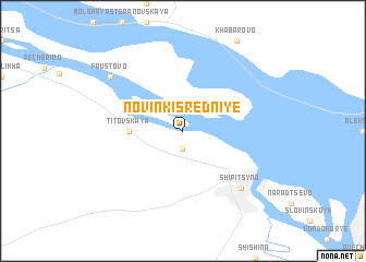 map of Novinki-Sredniye