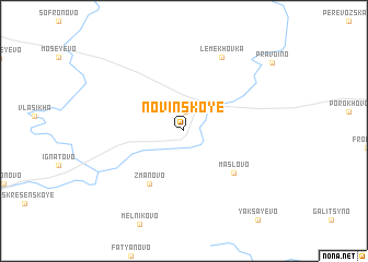 map of Novinskoye