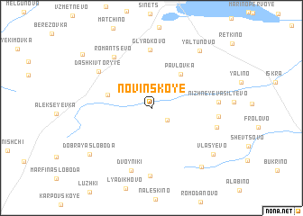 map of Novinskoye