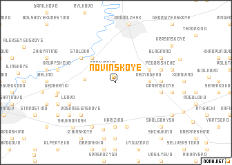 map of Novinskoye