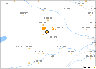 map of Novinʼtse