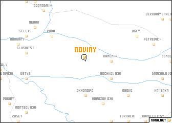 map of Noviny