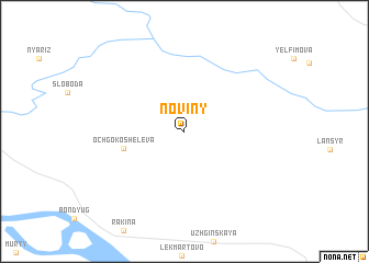 map of Noviny