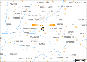 map of Novi Pavljani