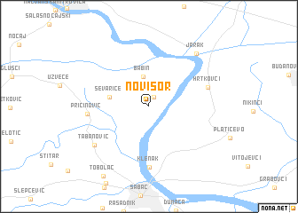 map of Novi Šor