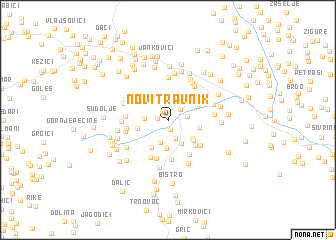 map of Novi Travnik
