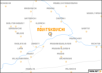 map of Novitskovichi