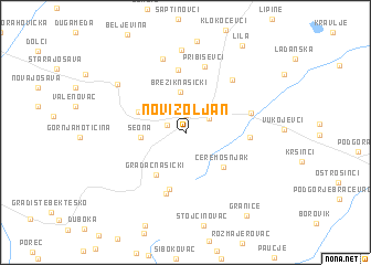 map of Novi Zoljan