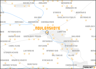 map of Novlenskoye