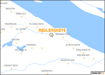 map of Novlenskoye