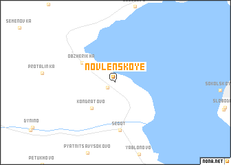 map of Novlenskoye
