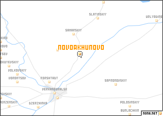 map of Novoakhunovo