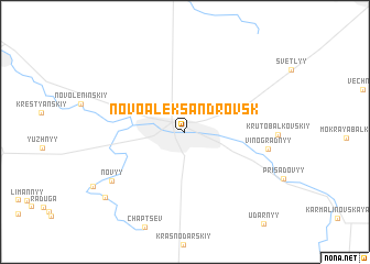 map of Novoaleksandrovsk