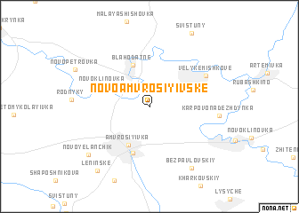 map of Novoamvrosiyivs\