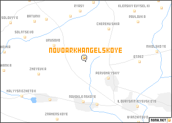 map of Novoarkhangel\