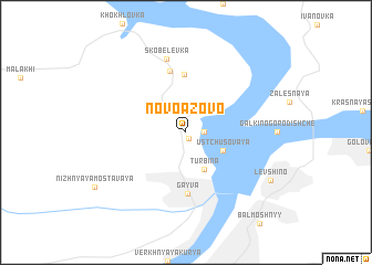 map of Novo-Azovo