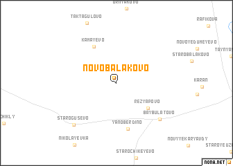 map of Novobalakovo