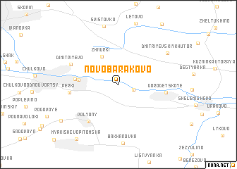 map of Novobarakovo