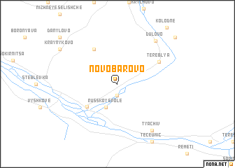 map of Novobarovo