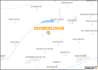 map of Novo-Berëzovka