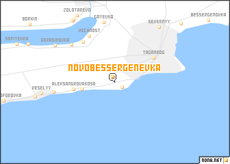 map of Novobessergenevka