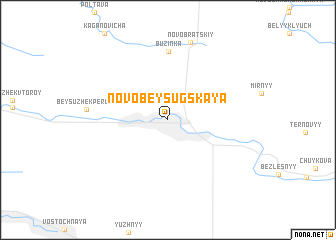 map of Novobeysugskaya