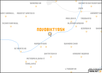 map of Novobiktyash