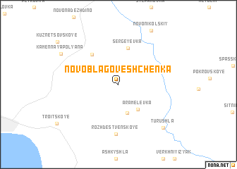 map of Novoblagoveshchenka