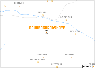 map of Novobogorodskoye