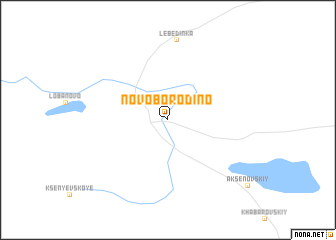 map of Novoborodino