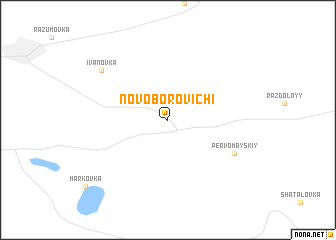 map of Novoborovichi
