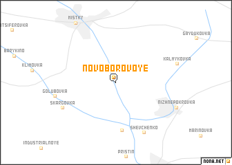 map of Novoborovoye