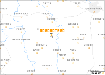 map of Novo Botevo