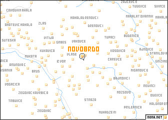 map of Novo Brdo