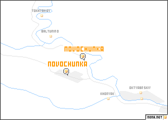 map of Novochunka
