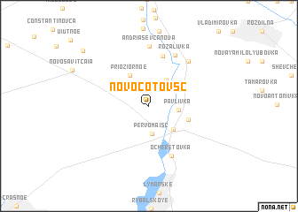 map of Novocotovsc