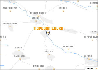 map of Novo-Danilovka