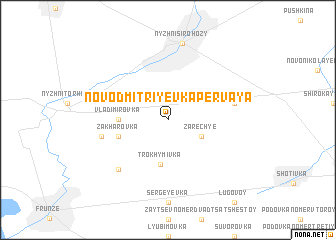 map of Novo-Dmitriyevka Pervaya