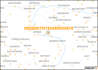 map of Novodmitriyevka Pervaya