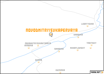 map of (( Novodmitriyevka Pervaya ))