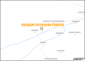 map of Novodmitriyevka Vtoraya